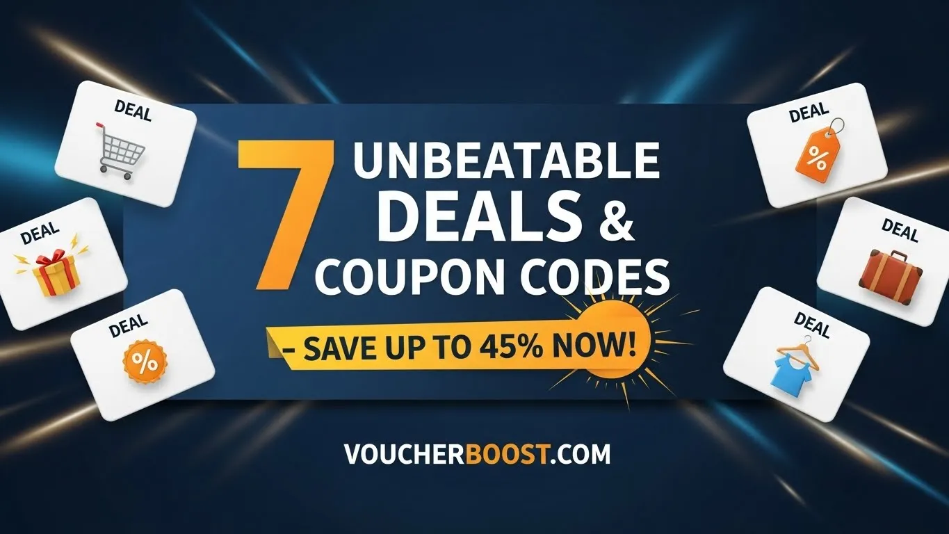 7 Unbeatable Deals & Coupon Codes– Save Up to 45% Now!