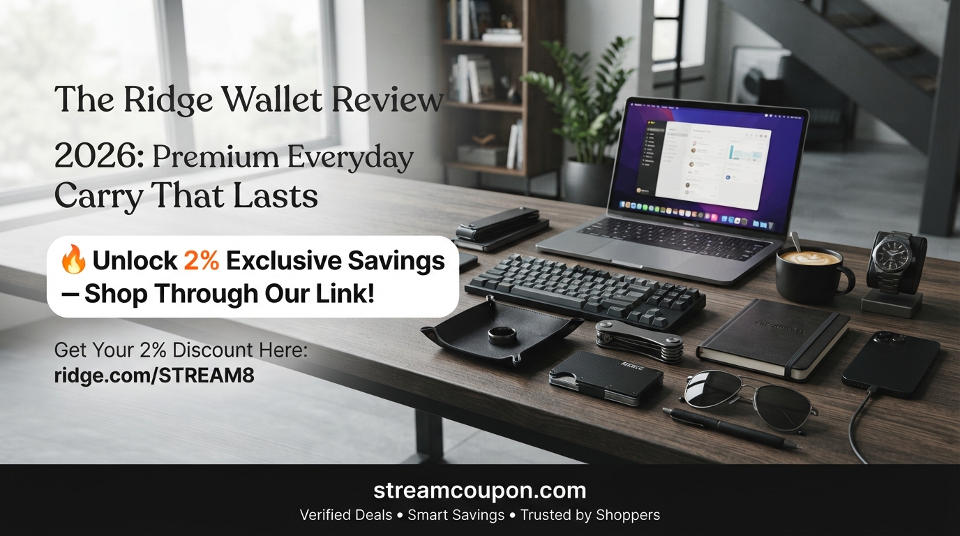 Ridge Coupon Code 2026: 25% Off Sitewide | RFID-Blocking Wallet